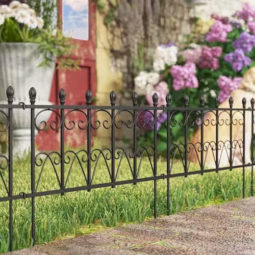 Vegetable Garden designer metal Fence Ideas