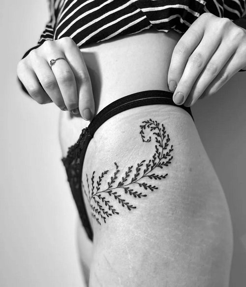 Dainty lil fern • • • #art #artist #tattoo #tattooartist #ink  #femaletattooartist #fineline #westmichigantattoo #michigantattoo ... |  Instagram