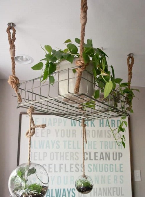 DIY Pothos Hanging Basket and Hanger 15