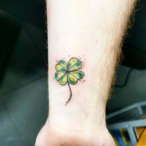 Four Leaf Clover Tattoo 17