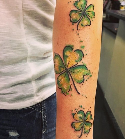 Four Leaf Clover Tattoo 23