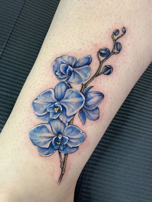 Blue Orchid Tattoo