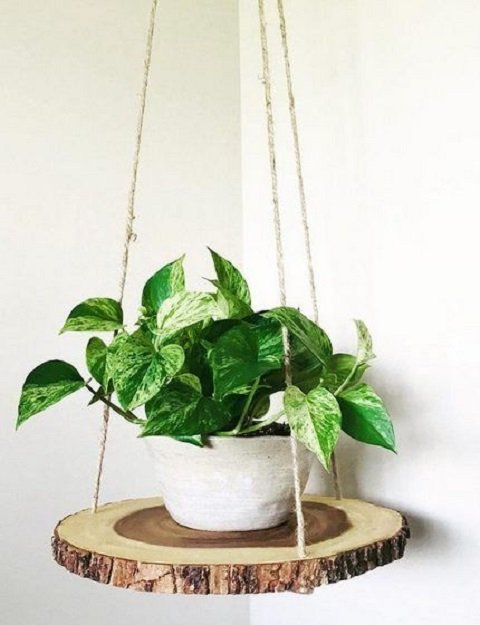 DIY Pothos Hanging Basket and Hanger 3