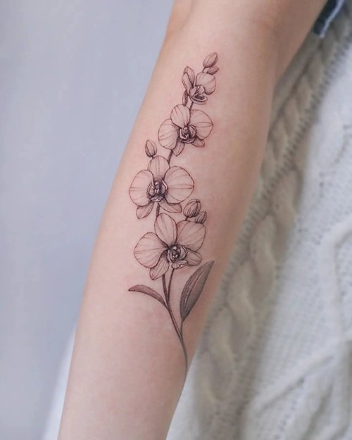 adventure tattoo on LinkedIn: #beautifulflowertattoos #lineworkflowers  #blackinktattoostyle #loveforself…