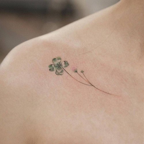 Four Leaf Clover Tattoo 7