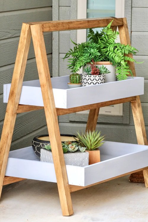 DIY Tiered Plant Stand 17