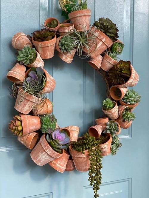 DIY Indoor Plant Wreath 11