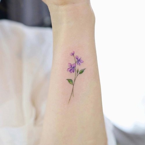 Small Flower Tattoo 13