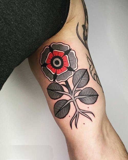 Traditional Primrose Birth Flower on the Arm