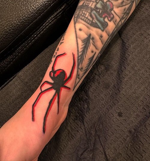 Black Widow Spider Tattoo 19