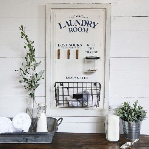 Easy DIY Laundry Room Sign