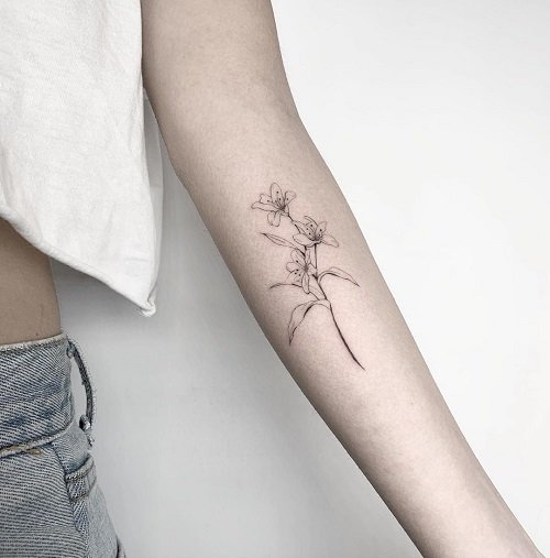 Small Flower Tattoo 21