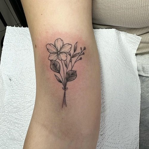 February Birth Flower Tattoo 23