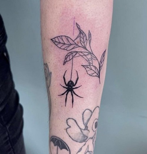 Black Widow Spider Tattoo 23