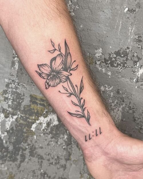 Narcissus Flower Tattoo 25