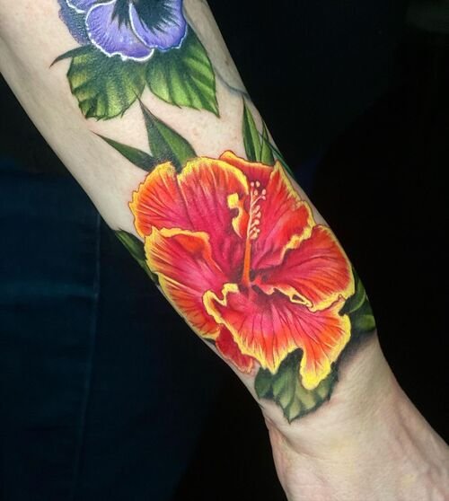 Pansy Flower Tattoo 25