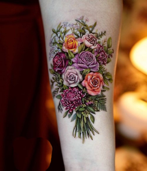 Small Flower Tattoo 27