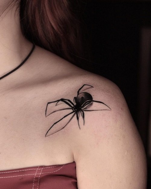 Black Widow Spider Tattoo 27