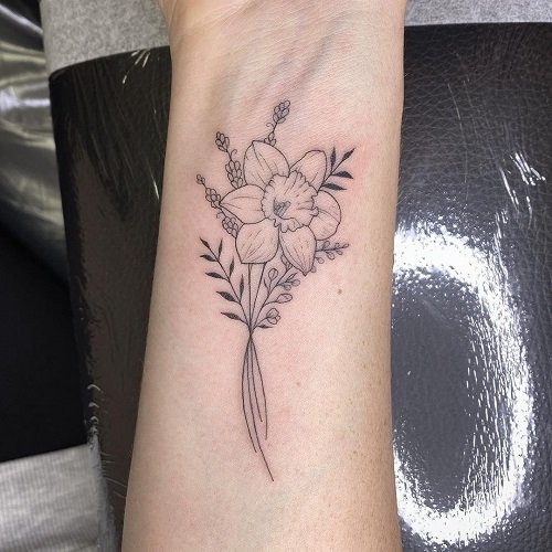 Small Flower Tattoo 29