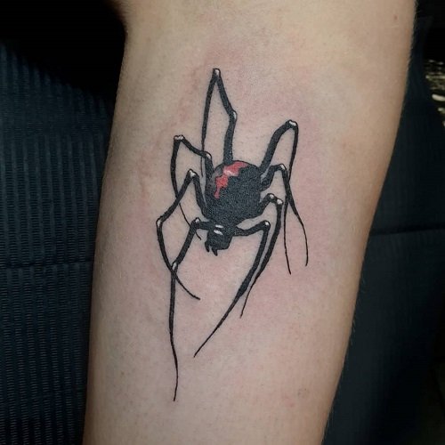 Black Widow Spider Tattoo 3