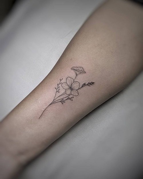 Small Flower Tattoo 3