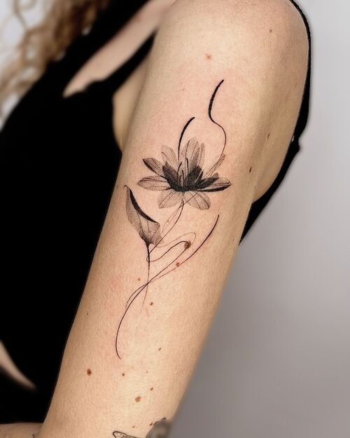 Small Lotus Flower Tattoo 3