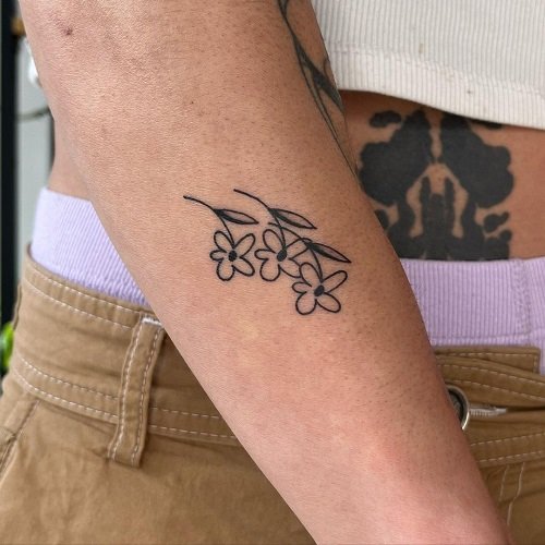 Small Flower Tattoo 31