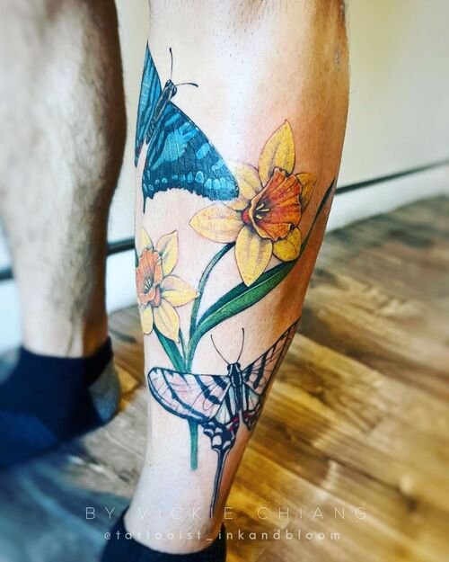 Narcissus Flower Tattoo 31
