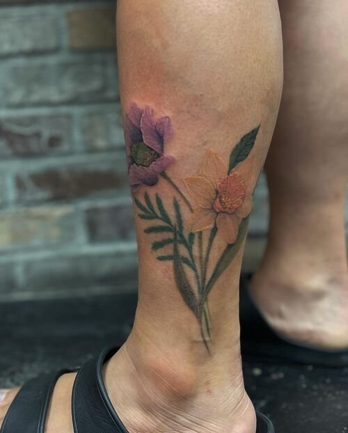Narcissus Flower Tattoo 35