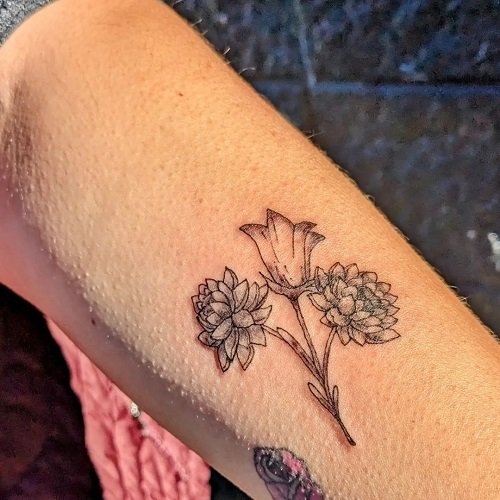Small Flower Tattoo 35
