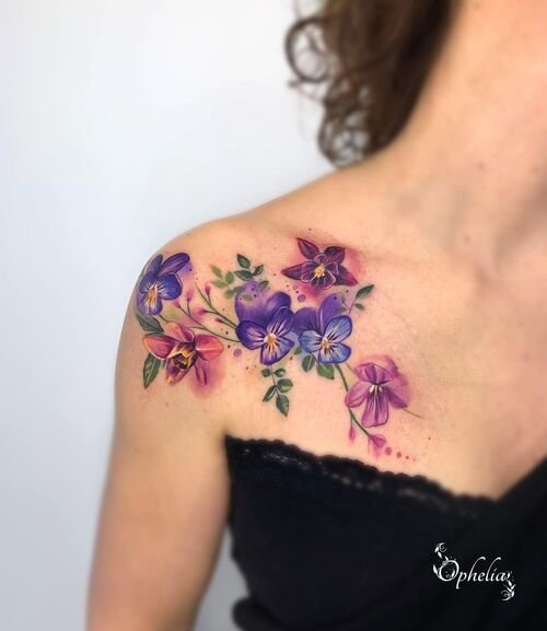 Daffodil Collar Bone Tattoo Art