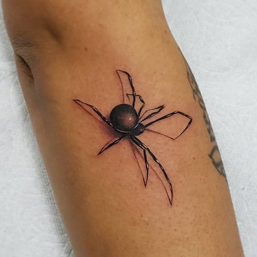 Black Widow Spider Tattoo 39