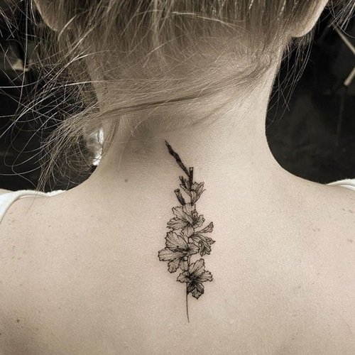 Gladiolus Flower Tattoo 5 