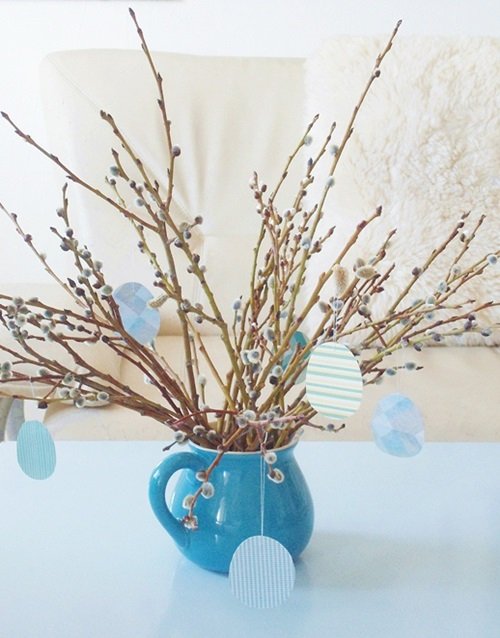 Make an Elegant Pussy Willow Easter Centerpiece