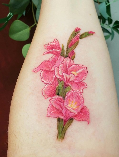 March Birth Flower Tattoo 1 