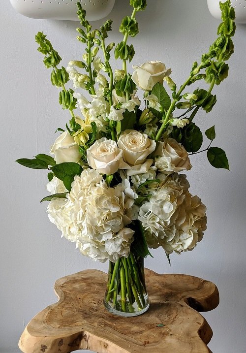 White Roses and Hydrangeas 3