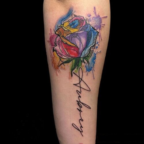 Rainbow Rose for Loved Ones