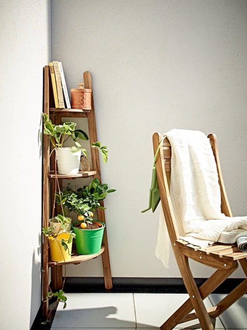 Corner Plant Shelf
