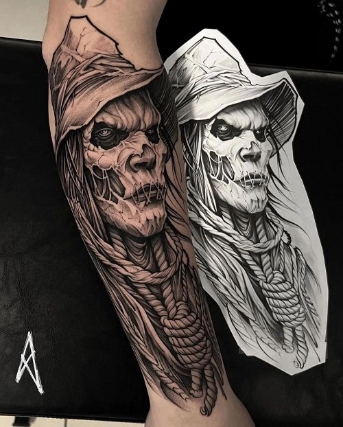 Rotting Scarecrow tattoo ideas