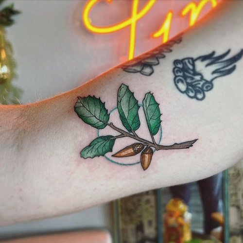 Spiritual Tattoos Related to Plants Mean 