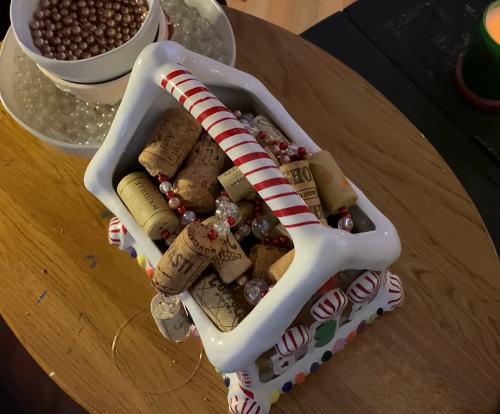 DIY Christmas Tree Garland with Wine Corks