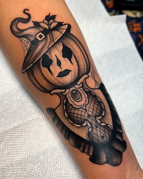 Spooky Scarecrow Lady tattoo ideas