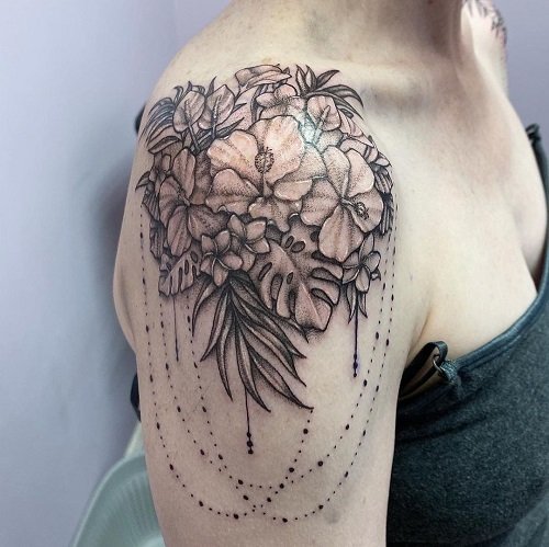  Tropical Flower Tattoo Ideas 9