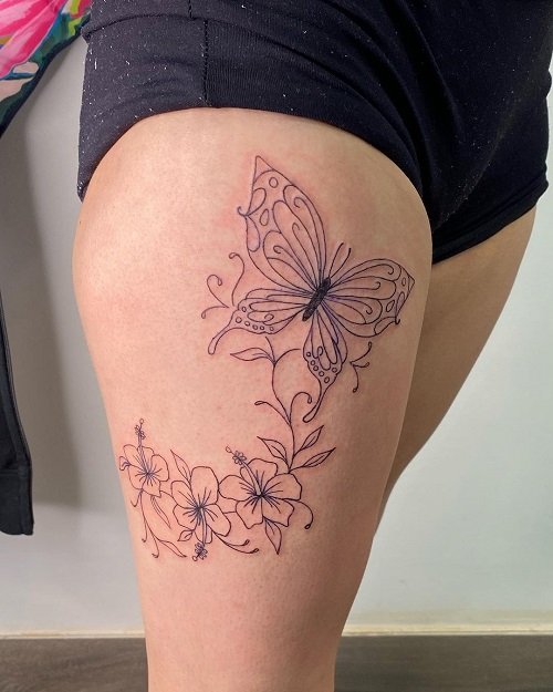  Tropical Flower Tattoo Ideas 15