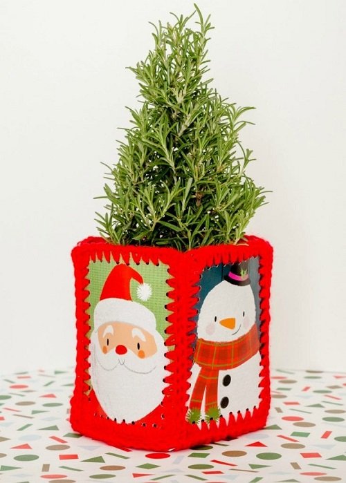 Santa Claus Pot Wrap holiday season