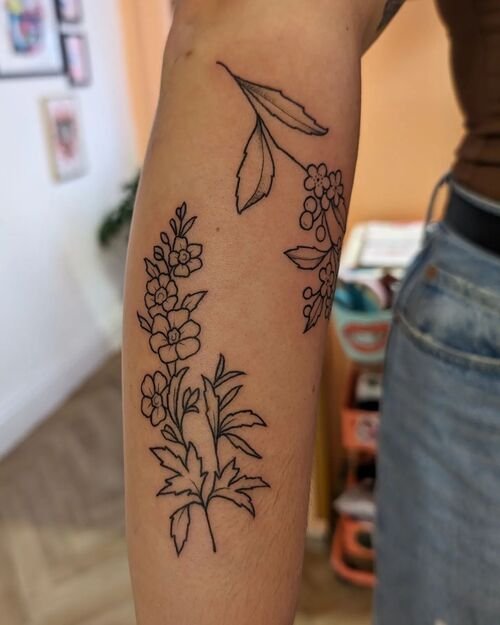  Hawthorn May Birth Flower Tattoo ideas