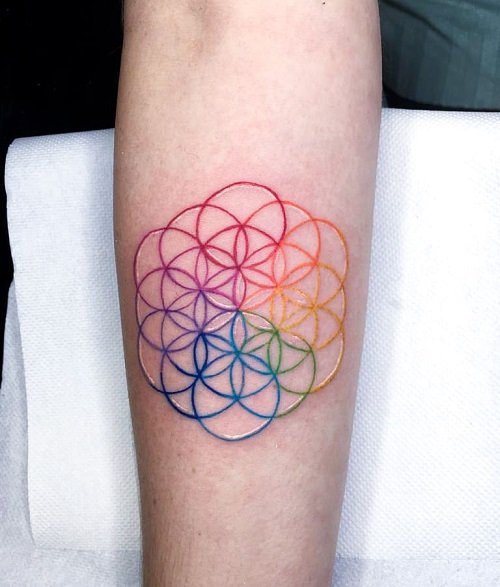 Ideas for Psychedelic Flower of Life Tattoos idea