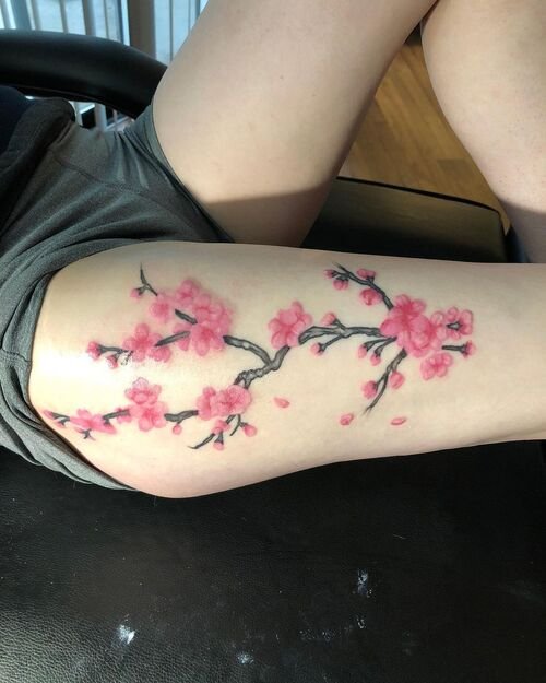 Thigh Tattoo Idea tattoo 22