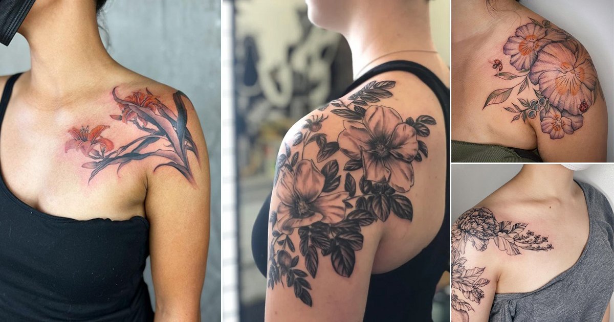 108 Cute Yet Charming Shoulder Tattoo Designs That Empower Women! – Tattoo  Inspired Apparel