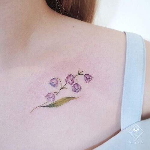 Collarbone Ink May Birth Flower Tattoo Ideas